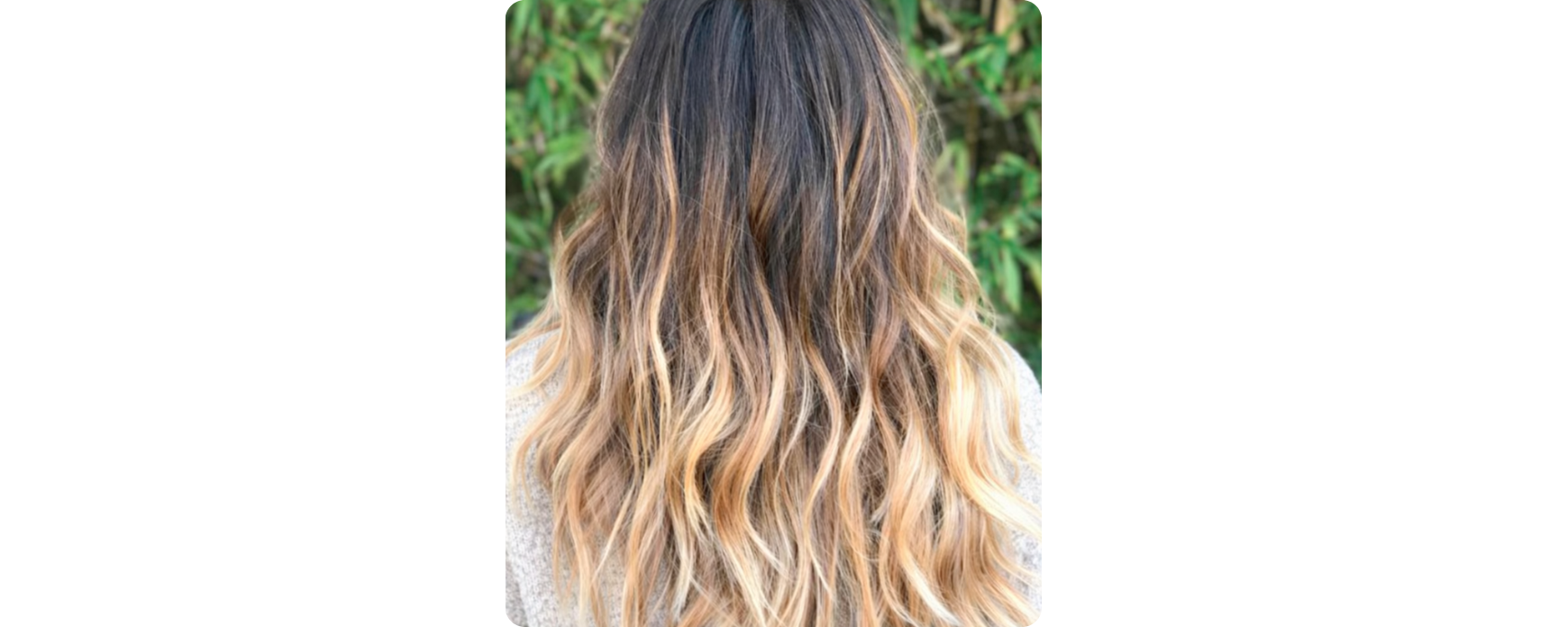 Mechas californianas con puntas más claras